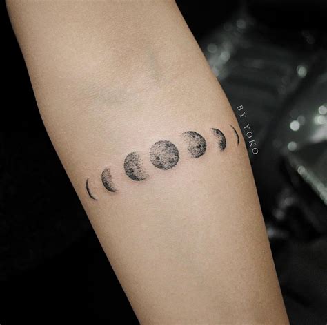 tatuaje fases de la luna